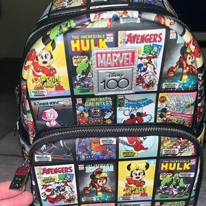 Loungefly Marvel Comic Print Backpack